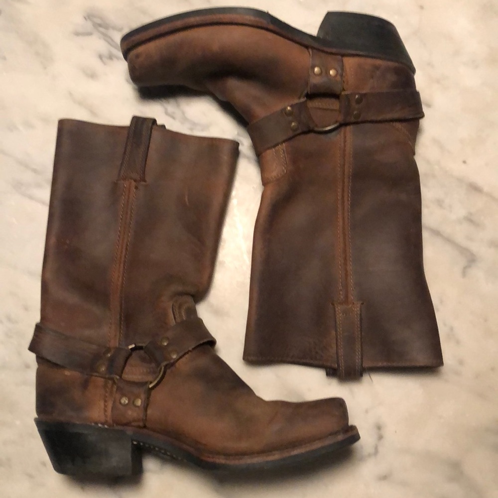 COPY - Frye Harness Boots Tan Size 9